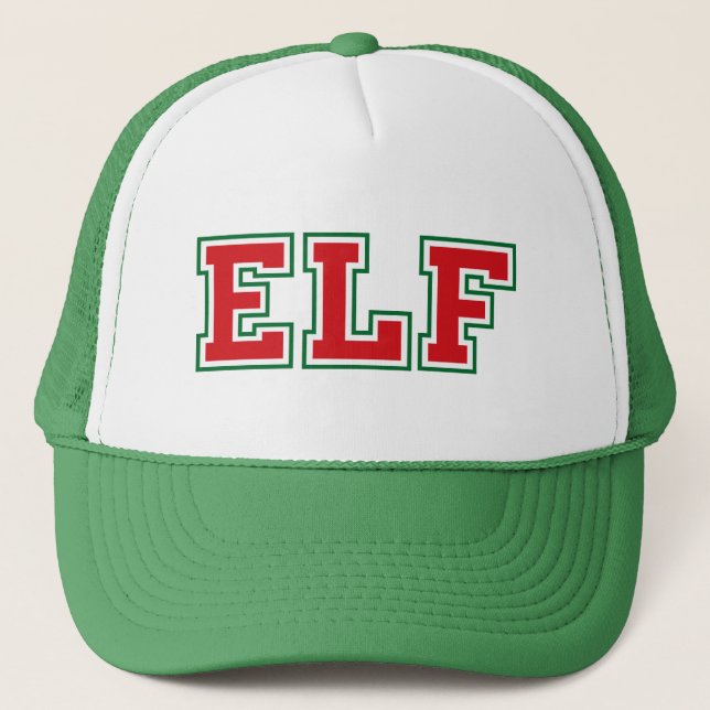 Holiday Elf Trucker Hat (Front)
