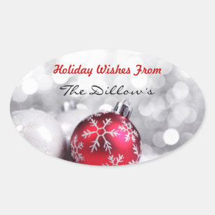 HOLIDAY ENVELOPE SEALS & Sticker Template