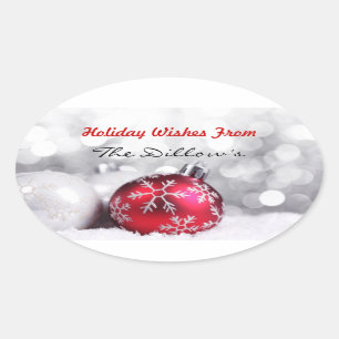 HOLIDAY ENVELOPE SEALS & Sticker Template