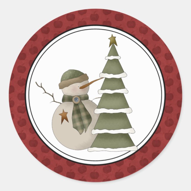 Holiday Envelope Seals Stickers (Front)