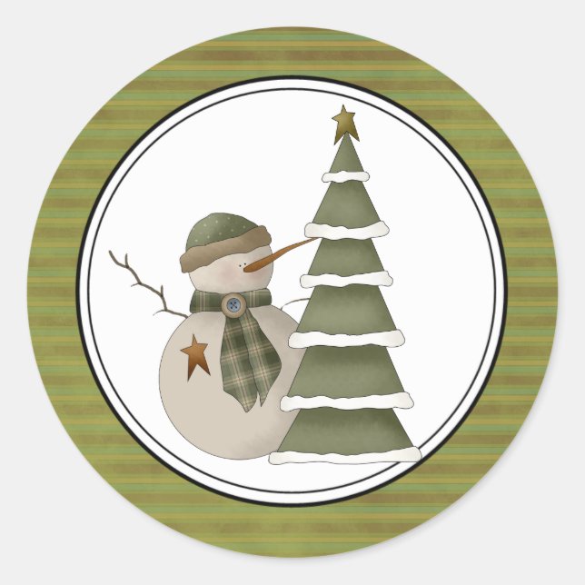 Holiday Envelope Seals Stickers (Front)