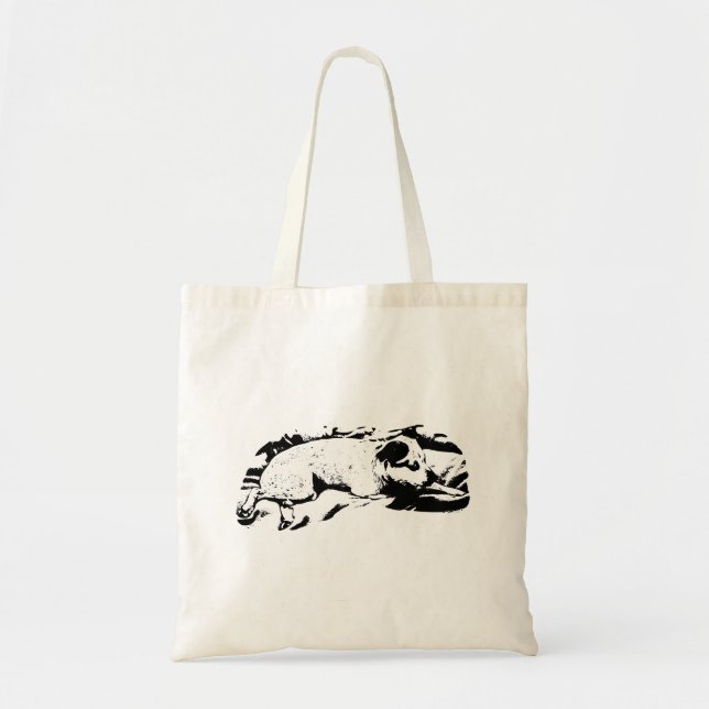 Holiday Errands with Watchful Terrier Tote Bag (Front)