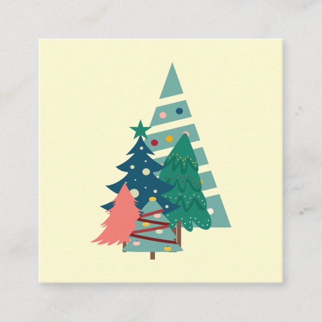 Holiday Evergreens Design Enclosure Card (Front)