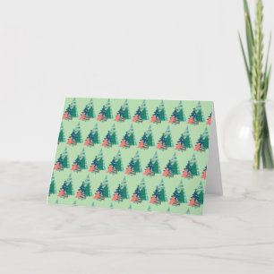 Holiday Evergreens Design Thank You Card