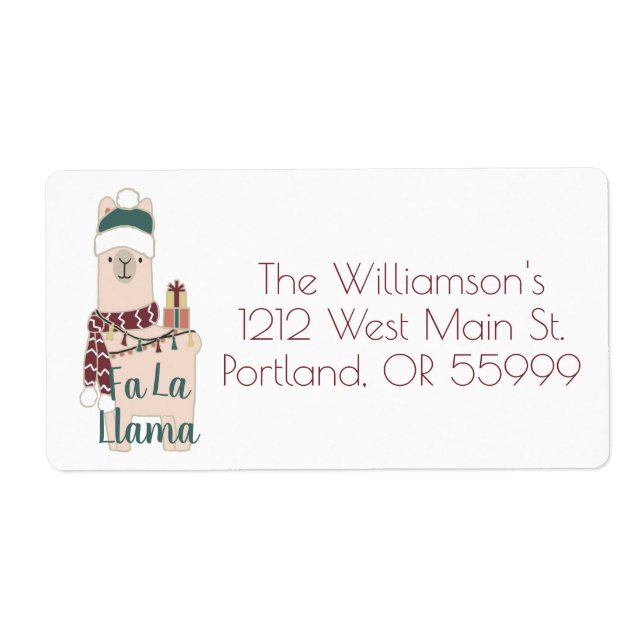 Holiday Fa La Llama design (Front)