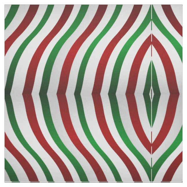 Holiday Fabric Christmas Candy Cane Fabrics Custom (Swatch)
