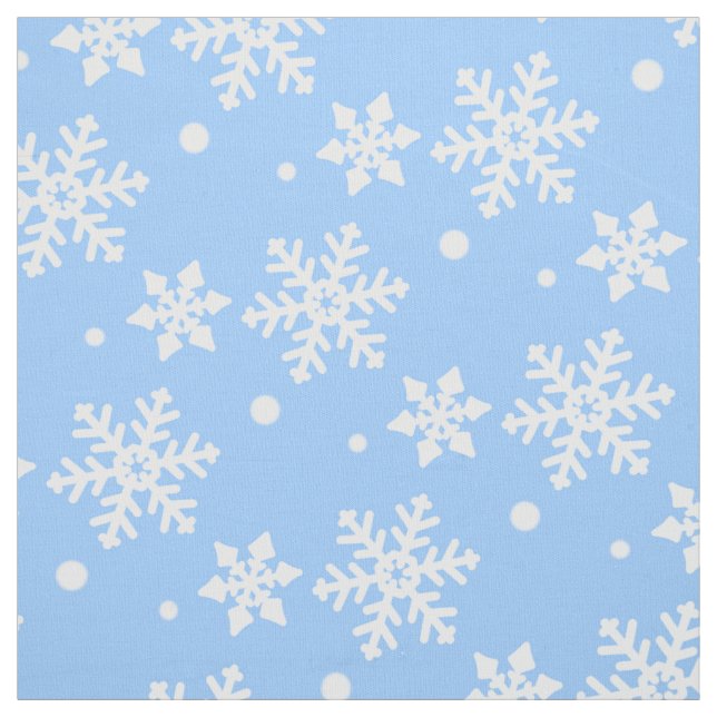 Holiday Fabric Christmas Snowflake Fabrics Custom (Swatch)