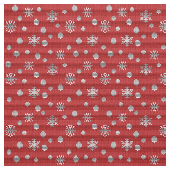Holiday Fabric Christmas Wool Print Fabrics Custom (Swatch)