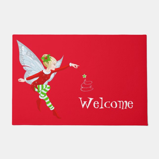 Holiday Fairy Doormat (Front)