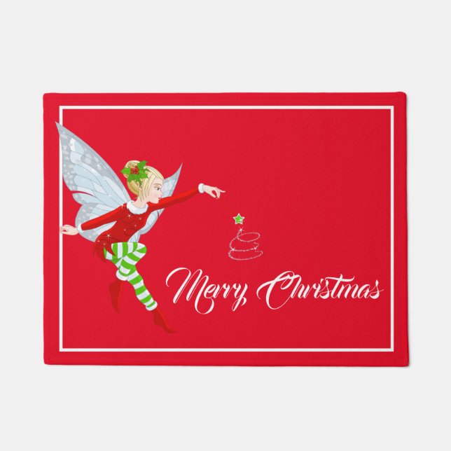 Holiday Fairy Doormat (Front)
