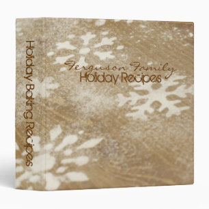 Holiday family baking recipes avery 1.5" binder