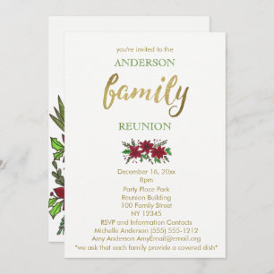Holiday Family Reunion Invitation