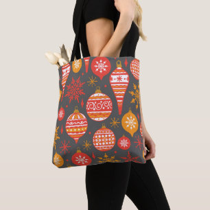 Holiday Faux Knit Pattern Christmas Personalized   Tote Bag