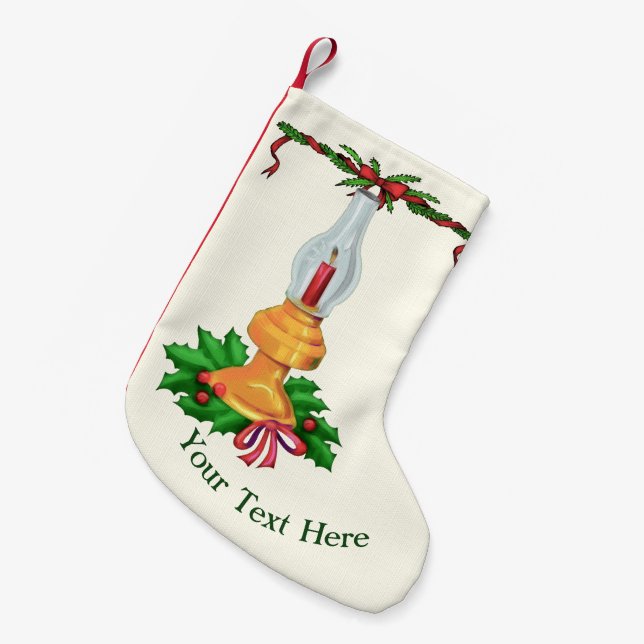 Holiday Festiva 2 Small Christmas Stocking (Front (Hanging))