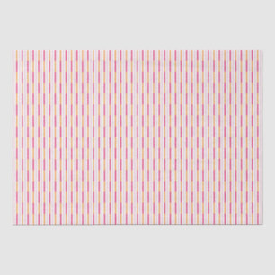 Holiday Festive Pink Candy Stripe Tissue Paper