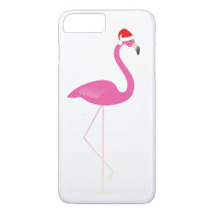 Holiday Flamingo iPhone 7 in white Case-Mate iPhone Case