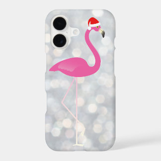 Holiday Flamingo iPhone 7 on silver lights