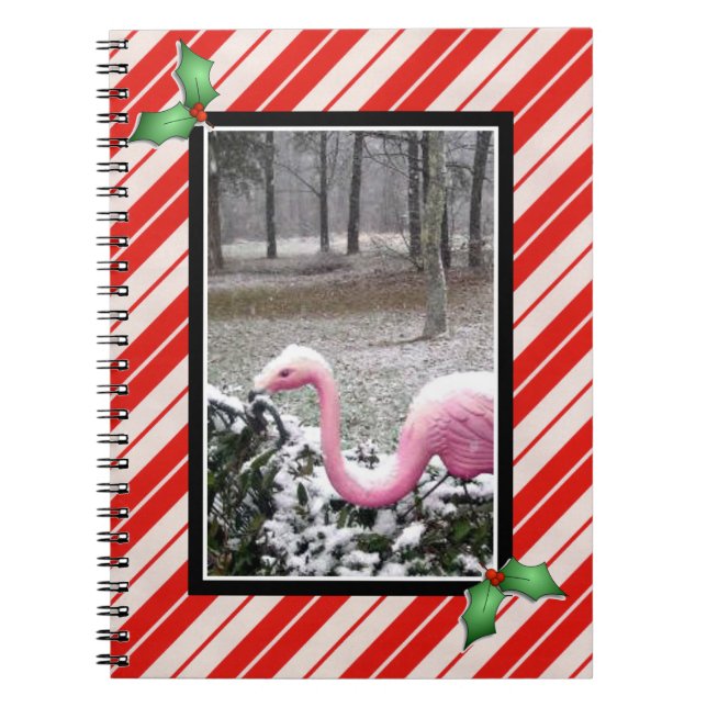 Holiday Flamingo Notebook (Front)