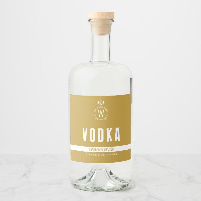 Holiday Flavour Infused Liquor Bottle Label (Front)