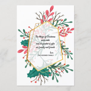 Holiday Floral Burst Card