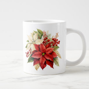 Holiday Floral Large Coffee Mug