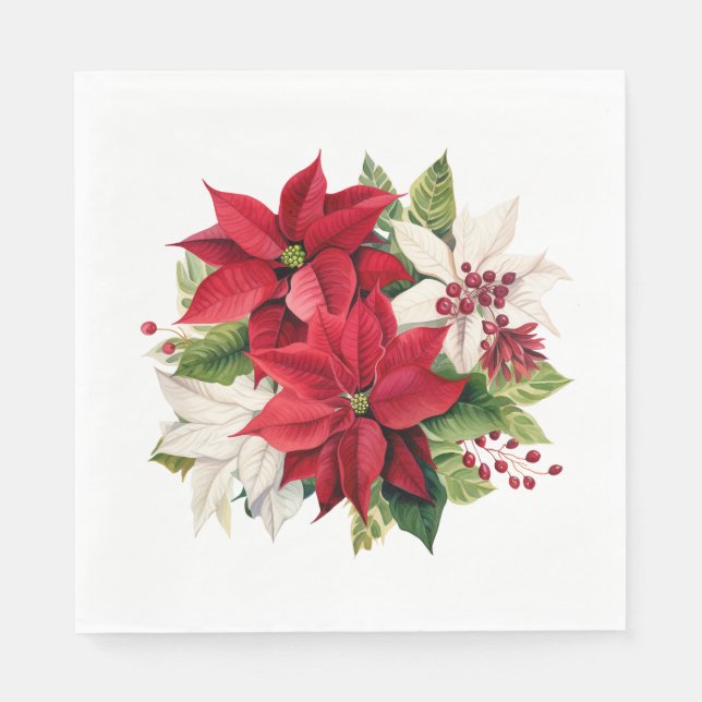 Holiday Floral Napkin (Front)