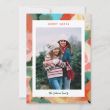 Holiday Floral Painted Border