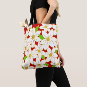 Holiday Flowers Tote Bag