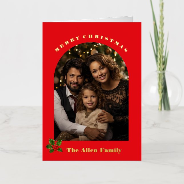 Holiday Foil Photo Card (Front)
