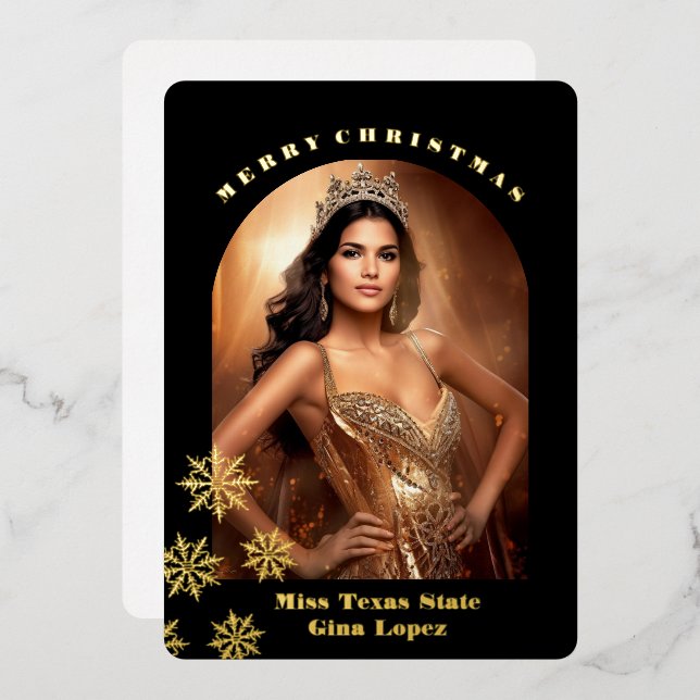 Holiday Foil Photo Card (Front/Back)