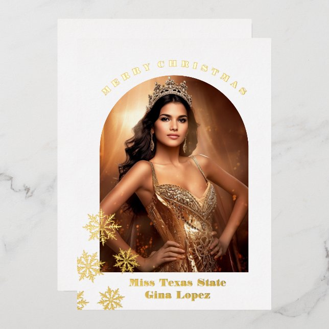 Holiday Foil Photo Card (Front/Back)