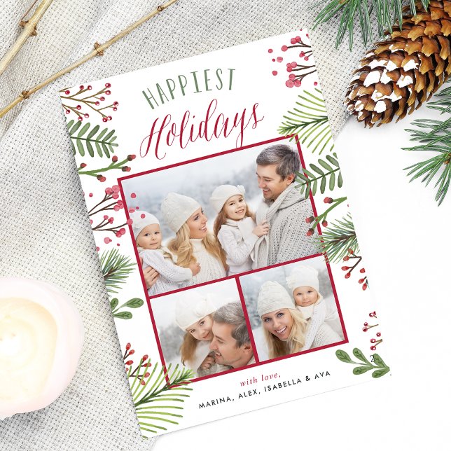 Holiday Foliage | Photo Collage Card (Creator Uploaded)