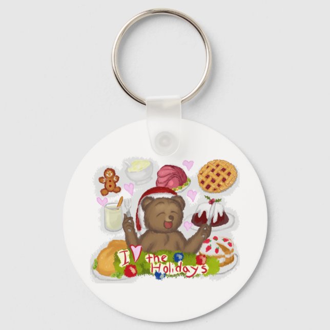 Holiday Food Keychain (Front)
