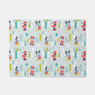 Holiday For All   Mickey & Minnie Christmas Doormat