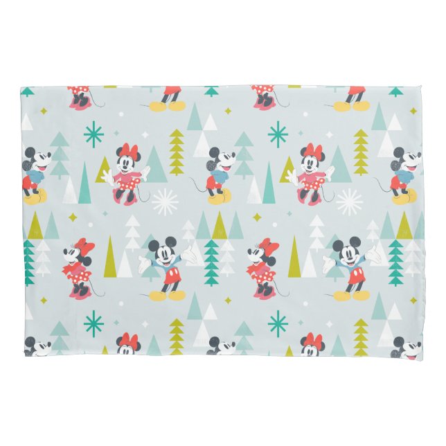 Holiday For All | Mickey & Minnie Christmas Pillowcase (Front)