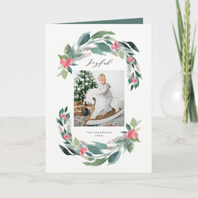 Holiday Forest Greeting Card (Front)