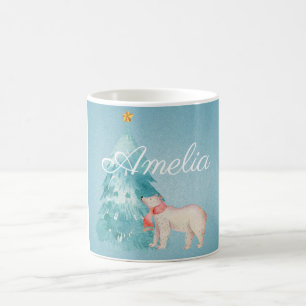 Holiday Forest Scene Customizable Coffee Mug