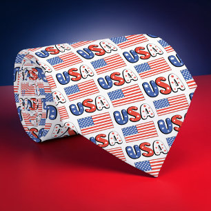 Holiday - Fourth of July Patriotic USA Necktie