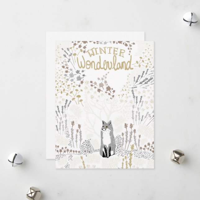 Holiday Fox Winter Wonderland (Front/Back In Situ)