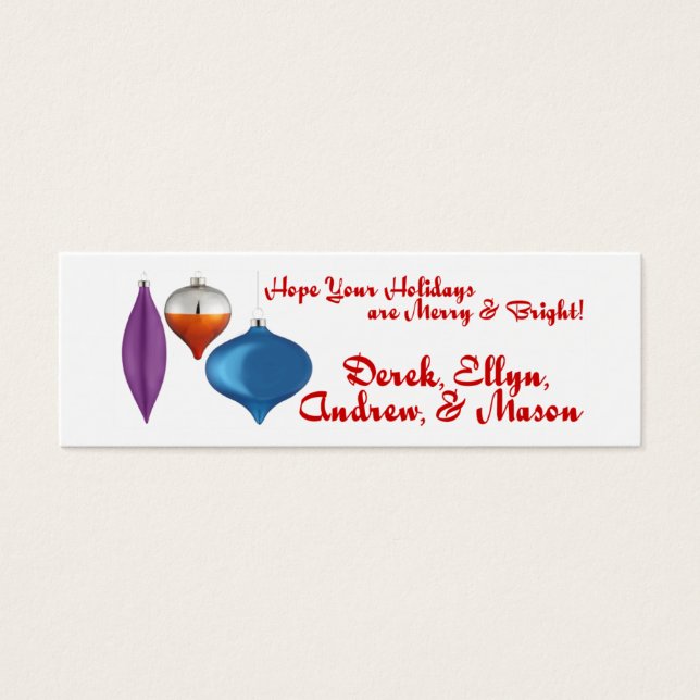 Holiday From Card (Front)