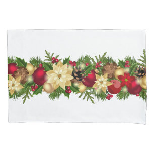 Holiday Garland Pillowcase