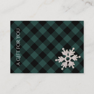 Holiday Gift Certificates   Winter Snowflake