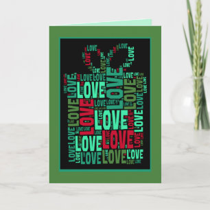 Holiday Gift of Love Blank Greeting Card