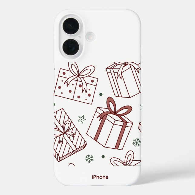 “Holiday Gift” premium iPhone 16 case (Back)