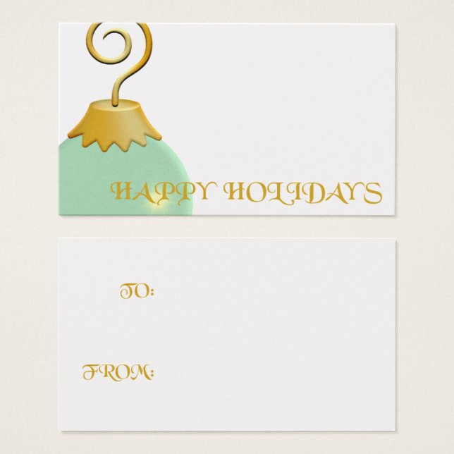 Holiday Gift Tag (Front & Back)