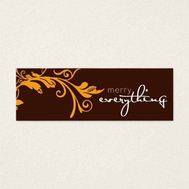HOLIDAY GIFT TAG :: bold vine 4 (Front)