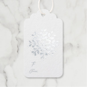 Holiday Gift Tag-Silver Foil Gift Tags