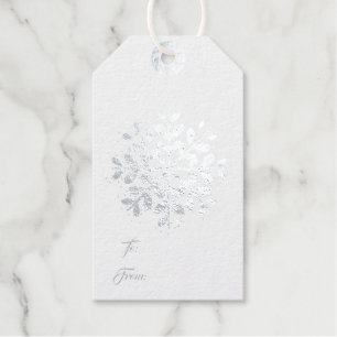 Holiday Gift Tag-Silver Foil Gift Tags