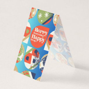 Holiday Gift Tags Bold Ornaments Design