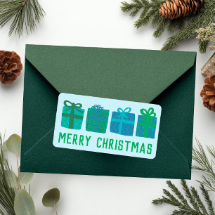 Holiday Gifts Cute Hand-drawn MERRY CHRISTMAS Label